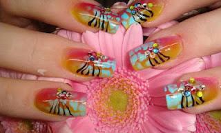 Latest Eid Nail Designs  For Girls 2012