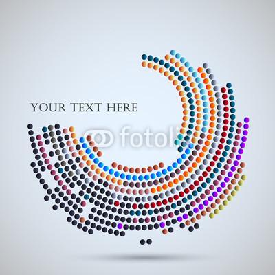 Vector background with abstract mosaic