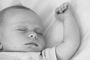 300px Sleeping baby with arm extended1 Demand Fed Babies Do Better 