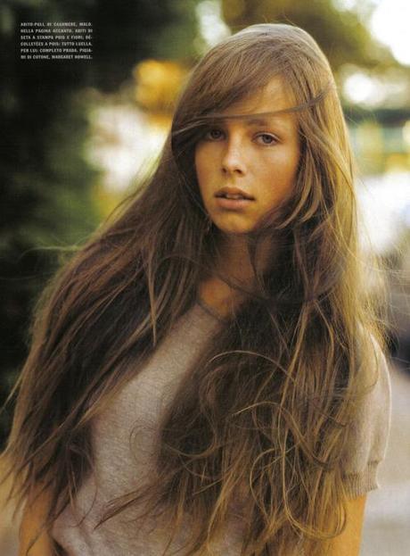 I’ve been listening to Frank Ocean’s “Thinking Bout You” all weekend, which I want to believe is about first love. This morning, I ran through some images to post with the song, and came up with this one, by Bruce Weber, for a Vogue Italia spread called “London In Love.” 