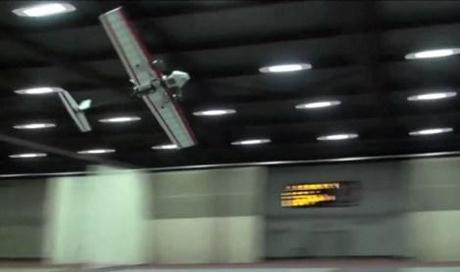 Autonomous robotic plane flies indoors without guidance or GPS