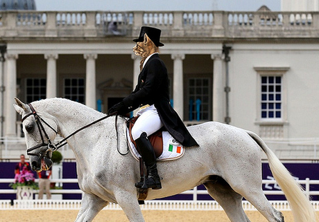 Not sure if this is Mitt Romney's wife's horse?