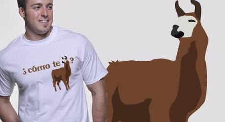 llama, animal, funny, spanish language, t-shirt