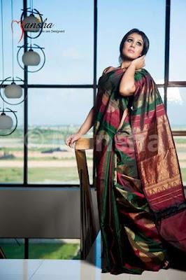 Mansha Grand Sarees Eid Collection  For Ladies 2012