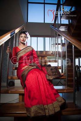 Mansha Grand Sarees Eid Collection  For Ladies 2012