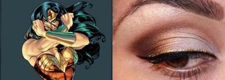 wonder woman eye e1344872827114 11 Eye Makeup Designs to Look Like a Superheoine