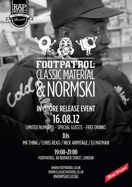 Footpatrol x Normski x Classic Material T-shirt launch event