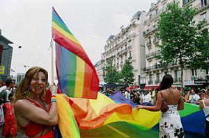 Défilé de PASTT à la Gay Pride à Paris en France