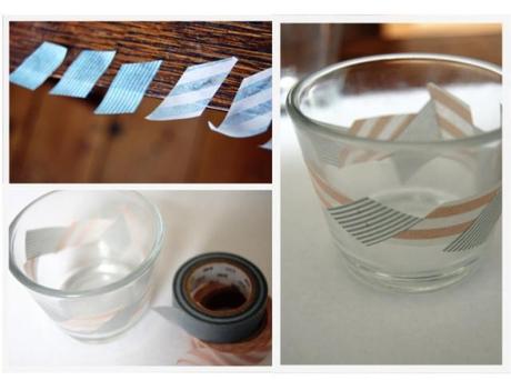 DIY tutorial: Washi tape tealight votives