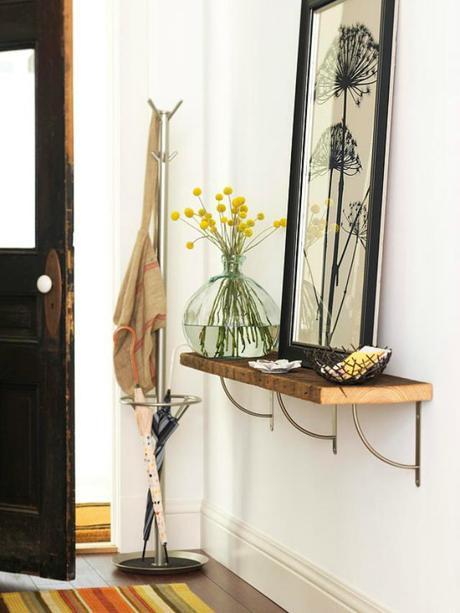 tips for creating an entryway (without an entryway!)