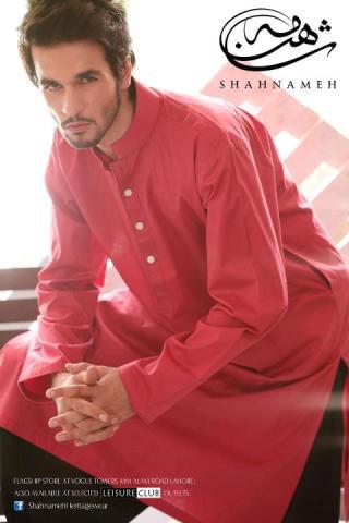 Kurta Shalwar Designs for Men by Shahnameh for Eid 2012 with Beguiling and Beateous Colours