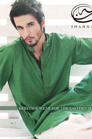 Kurta Shalwar Designs for Men by Shahnameh for Eid 2012 with Beguiling and Beateous Colours