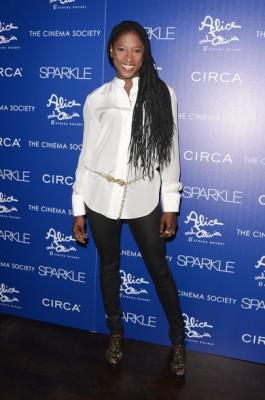 Rutina Wesley attends The Cinema Society Screening of “Sparkle”