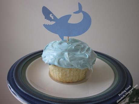 Shark Week Cupcakes