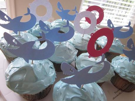 Shark Week Cupcakes