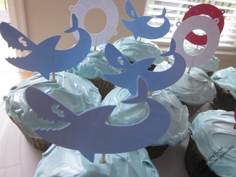 Shark Week Cupcakes