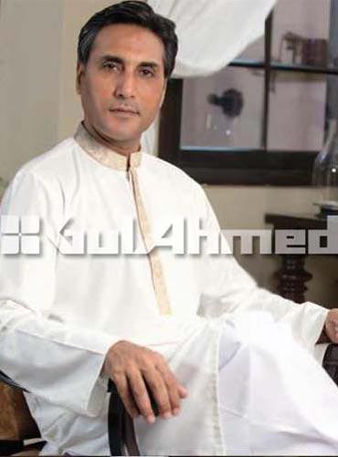 Gul Ahmed Kurta Shalwar Fall Eid Collection 2012 for Men with Sinewy and Veritable Prints