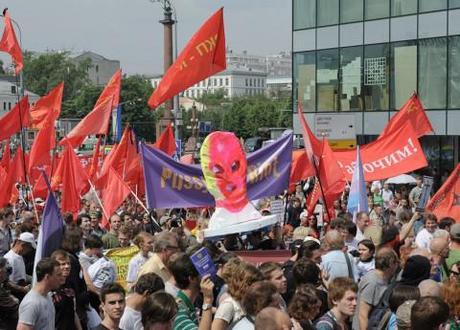 Protest in support of Pussy Riot