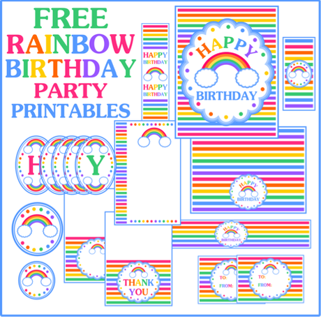 Rainbow Party Printables