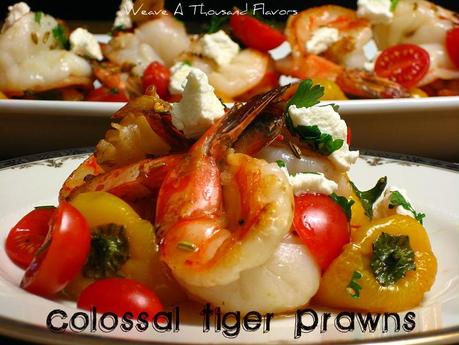 Colossal Prawns with Fennel, Roasted Peppers & Goat Cheese03-001