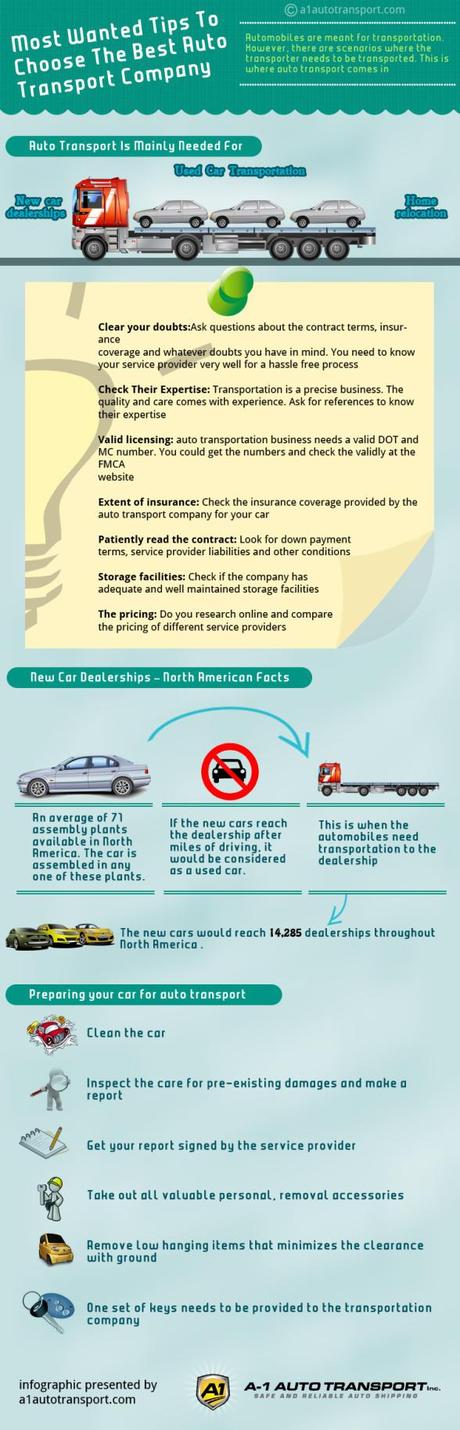 Infographic on Choosing A Transport Company