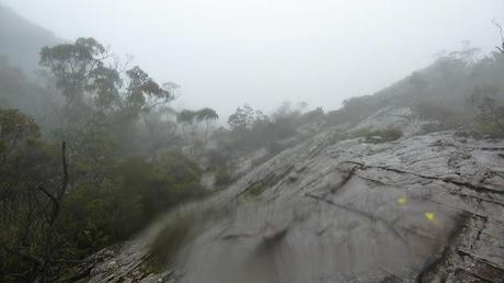 rain and mist on the mount difficult range track