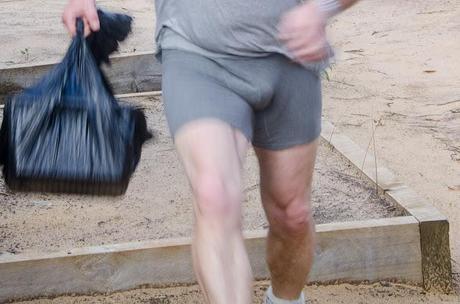 running with underpants on