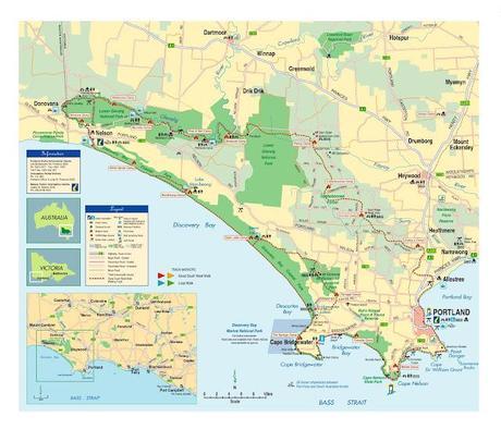 official  map of the great south west walk