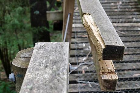 broken railing on ralphs bridge