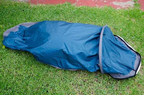outdoor research alpine bivy with beanbag inside