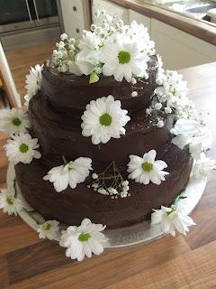 American Chocolate Wedding Cake