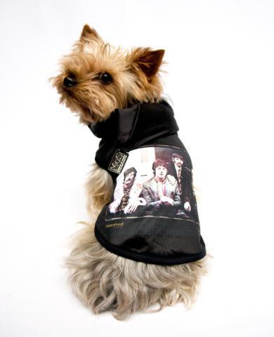 Manfred of Sweden black vintage Beatles t-shirt for dogs: © Manfred of Sweden