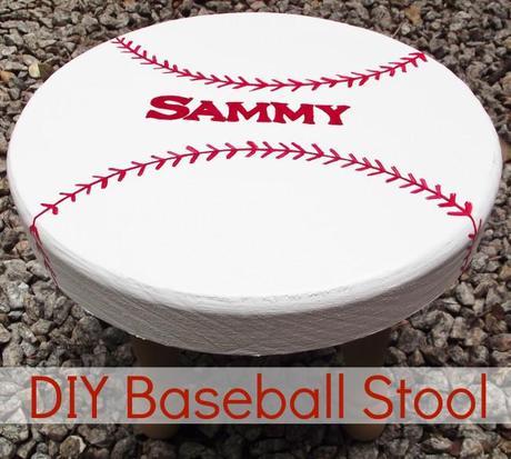 DIY Baseball Stool 650x584 My SITS Feature Day