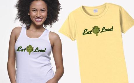 local food, t-shirts,