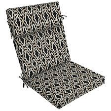 The cushion is 21w x 44l x 4.5t and has 4 sets. Ebern Designs Trellis High Back Outdoor Dining Chair Cushion Wayfair