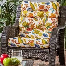 Deep seat cushions, high back cushions and more. Greendale Home Fashions Outdoor High Back Chair Cushion