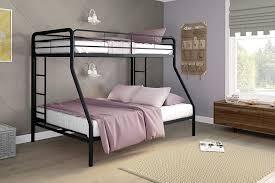 China manufacturer bunk beds mosquito net for sale bed with mattress of low price. Amazon Com Dhp Twin Over Full Bunk Bed With Metal Frame And Ladder Space Saving Design Black Furniture Decor