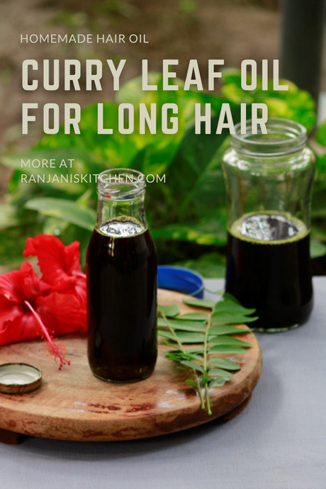 curry leaf oil for hair growth | homemade oil for long & silky hair