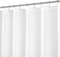 This 72 x 72 shower curtain is equipped with multiple holes for easy install. Amazon Com N Y Home Extra Long Shower Curtain Or Liner 72 W X 108 H Hotel Quality Washable Fabric White Bathroom Curtains With Grommets 72x108 Home Kitchen