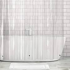 Great resource on home interior and 108 x 72 shower curtain design. Amazon Com Mdesign Extra Wide Waterproof Heavy Duty Premium Quality 10 Guage Vinyl Shower Curtain Liner For Shower And Bathtub 108 X 72 Clear Home Kitchen
