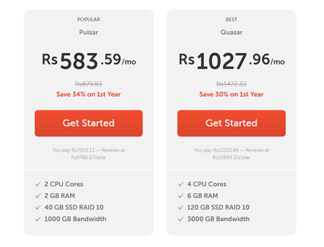 namecheap VPS pricing