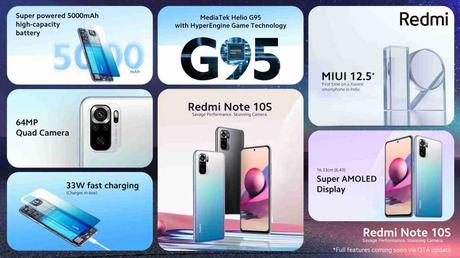 Redmi Note 10S with 64MP quad rear camera launched in India: Price, Specifications