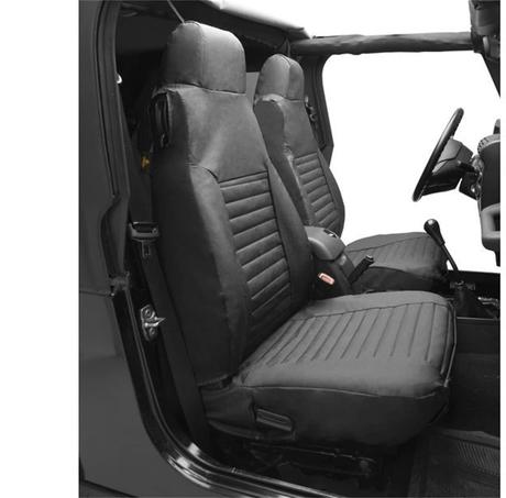 Amazon Com Bestop 2922409 Charcoal Seat Covers For Front High Back Seats Jeep 1992 1994 Wrangler Automotive