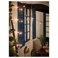 Battery operated outdoor lights are a convenient addition to your outdoor space. Utsund Led Lighting Chain With 12 Lights Outdoor Battery Operated Black Ikea Switzerland