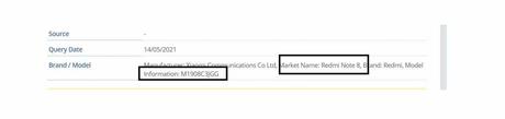 Redmi Note 8 2021 edition spotted on FCC certification, battery capacity tipped