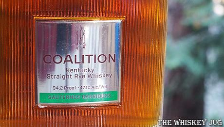 Coalition Rye Sauternes Barriques Finish Label