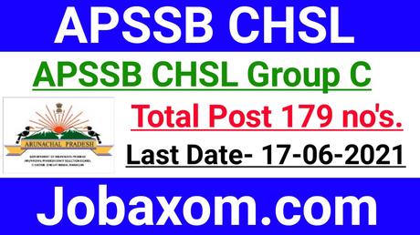 APSSB CHSL Recruitment 2021 – 179 Group C Vacancy