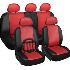 Front seat covers two tone colors fits a 1994 to 2004 ford mustang separate headrest covers with adjustment for seat belt holder dutchcovers 4 out of 5 stars (104) Auto Motorrad Teile Red Black Modern Look Pair Front Pair Car Seat Covers For Ford Mustang 14 On Hunde Nachhilfe