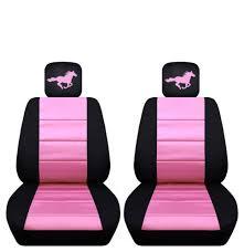 If your stock seat covers have seen better days, our experts bring you compatible replacements for coupe, convertible and fastback models. 2015 To 2016 Ford Mustang Front Seat Covers With A Horse Ford Mustang 2017 Ford Mustang Seat Covers