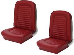 Don't let environmental hazards like the sun's rv radiation and the friction from you and your passengers sliding in and out take their toll on your upholstery. New 1964 1965 Ford Mustang Seat Covers Upholstery Buckets Black Coupe Full Set